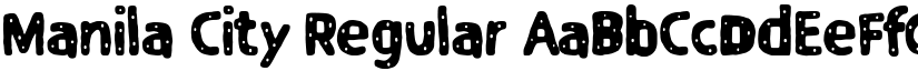Manila City Regular font