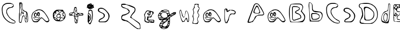 Chaotic Regular font