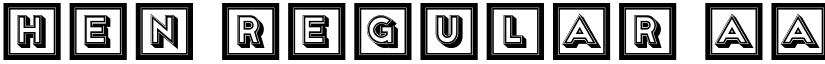 Hen Regular font