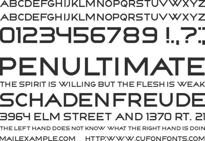 Countless font preview