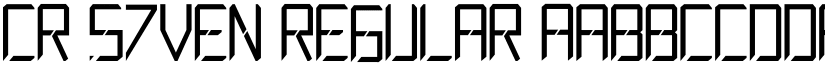 CR S7VEN Regular font