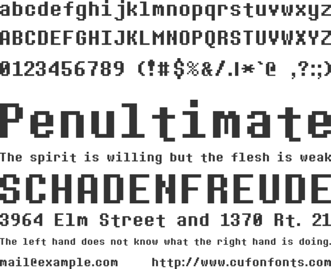 BIG SHOT font preview