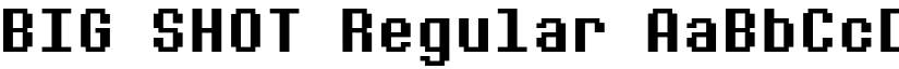 BIG SHOT Regular font