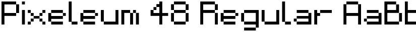 Pixeleum 48 Regular font