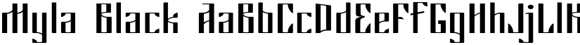 Myla Black font