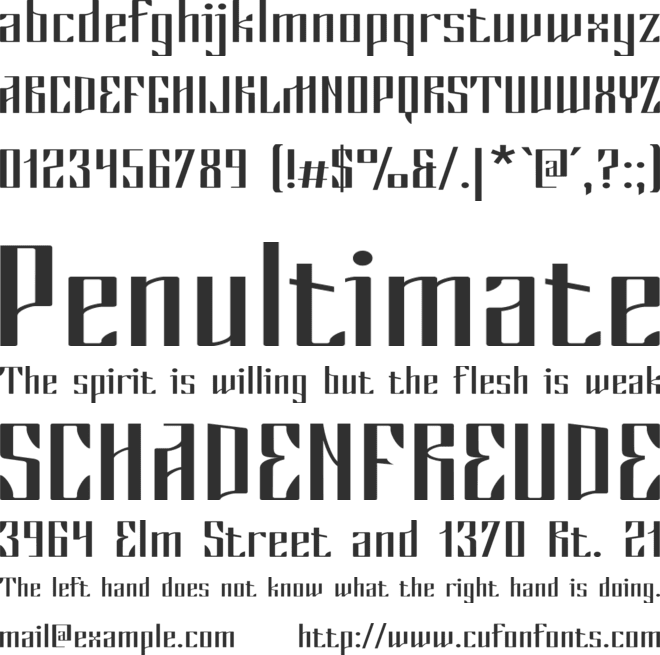 Myla font preview