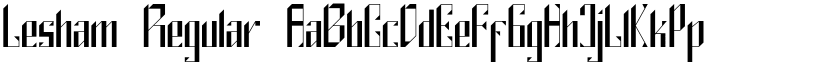 Lesham Regular font