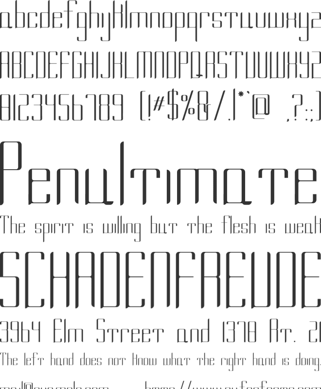 Mama Lian font preview