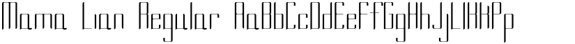 Mama Lian Regular font