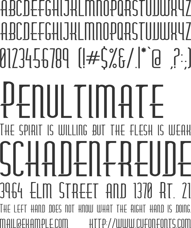 Beatrixe font preview