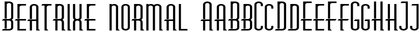Beatrixe normal font