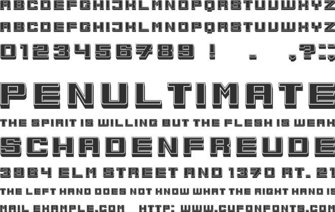 Amberg font preview