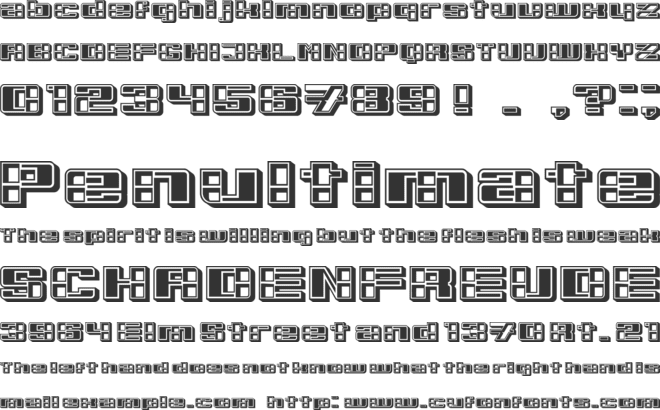 Iteganyagihe font preview