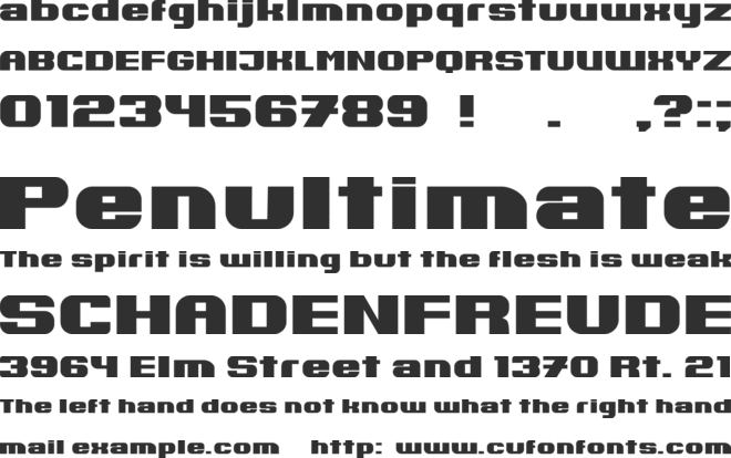 Omsk font preview