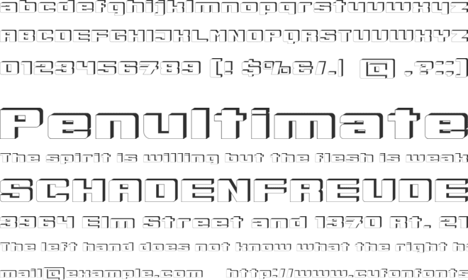 Typhon font preview