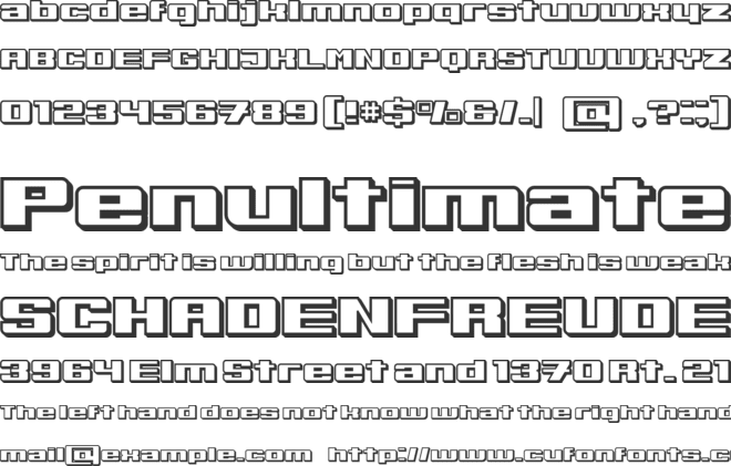Boeotia font preview