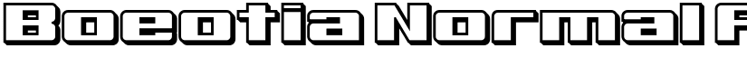 Boeotia Normal font