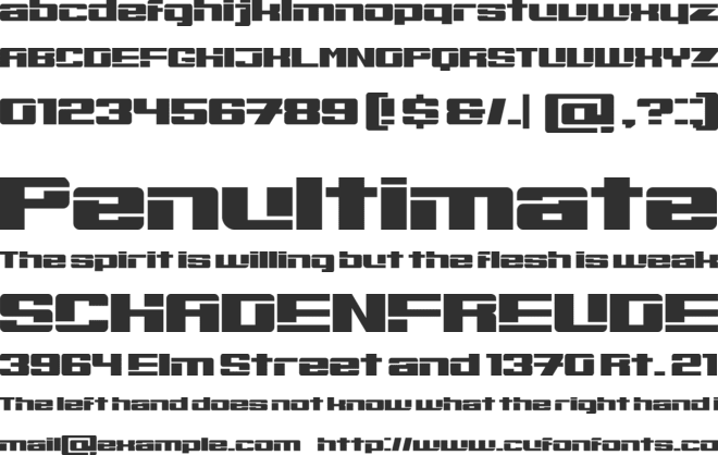 Bouleverser font preview