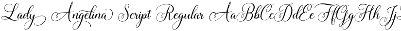 Lady Angelina Script font download