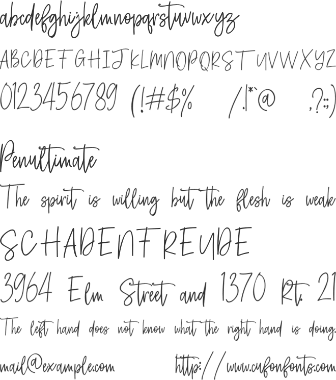 Farmhouse-Signature font preview