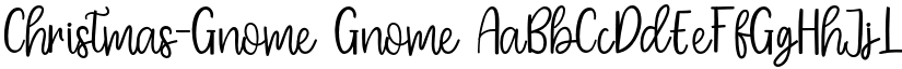 Christmas-Gnome Gnome font
