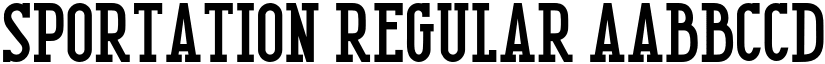Sportation Regular font