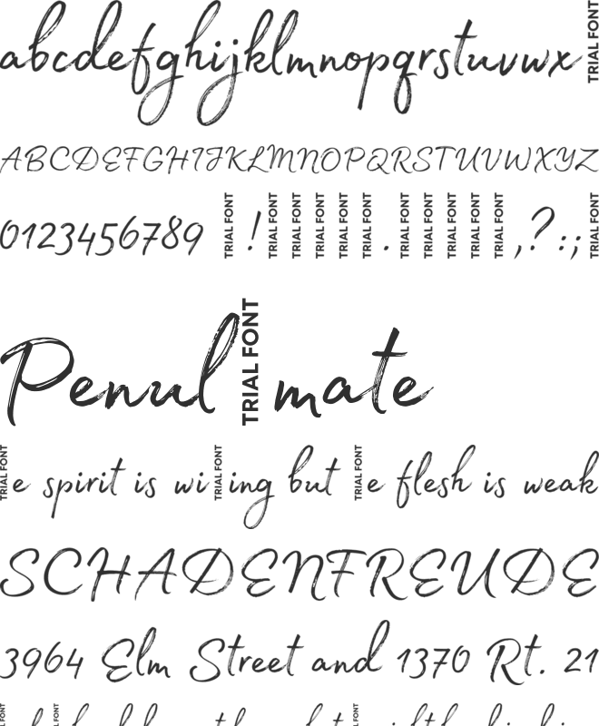 Madelyn-Trial font preview