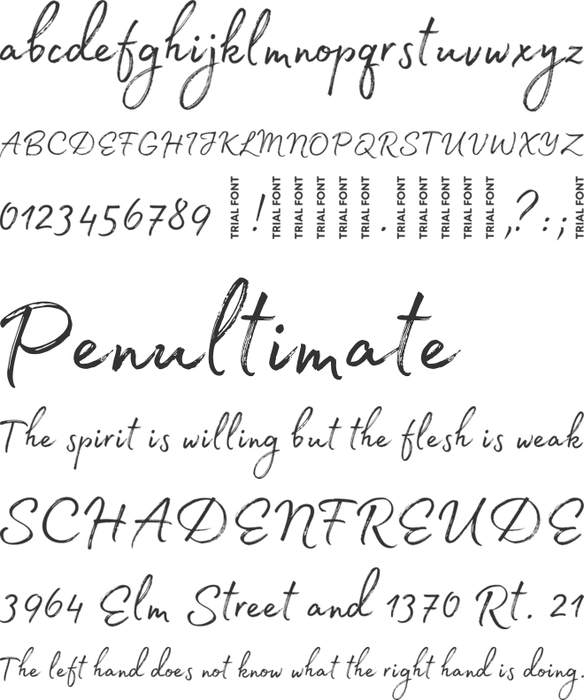 Madelyn-Trial font preview