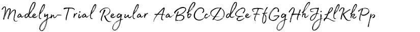 Madelyn-Trial Regular font