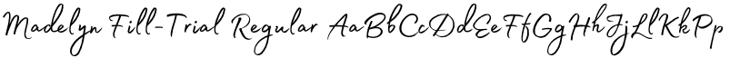 Madelyn Fill-Trial Regular font
