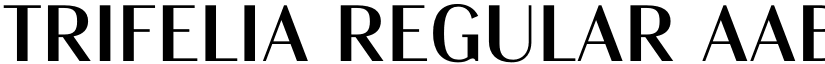 Trifelia Regular font