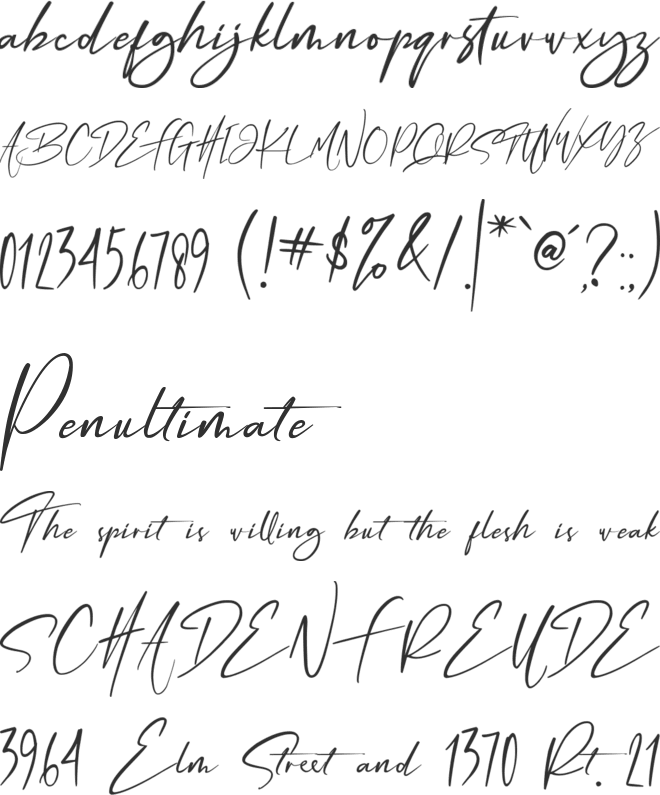 Something Wrong font preview
