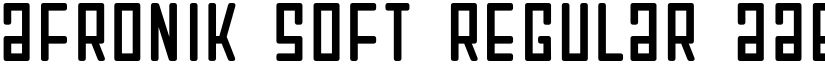 Afronik Soft Regular font