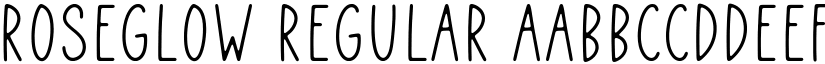 Roseglow Regular font