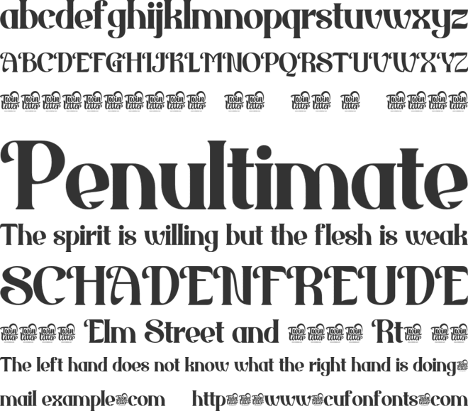 Broodim font preview