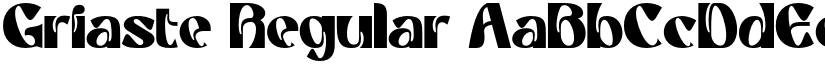 Griaste Regular font