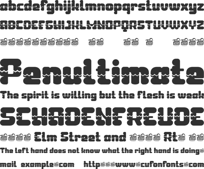 TAGURO font preview