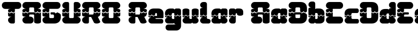 TAGURO Regular font