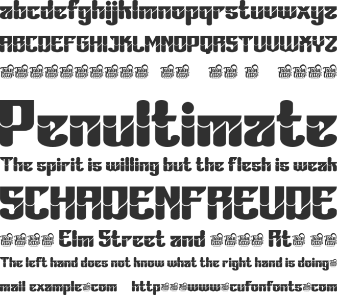 Bahiyoh trial font preview