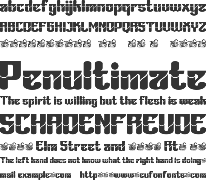 Bahiyoh trial font preview