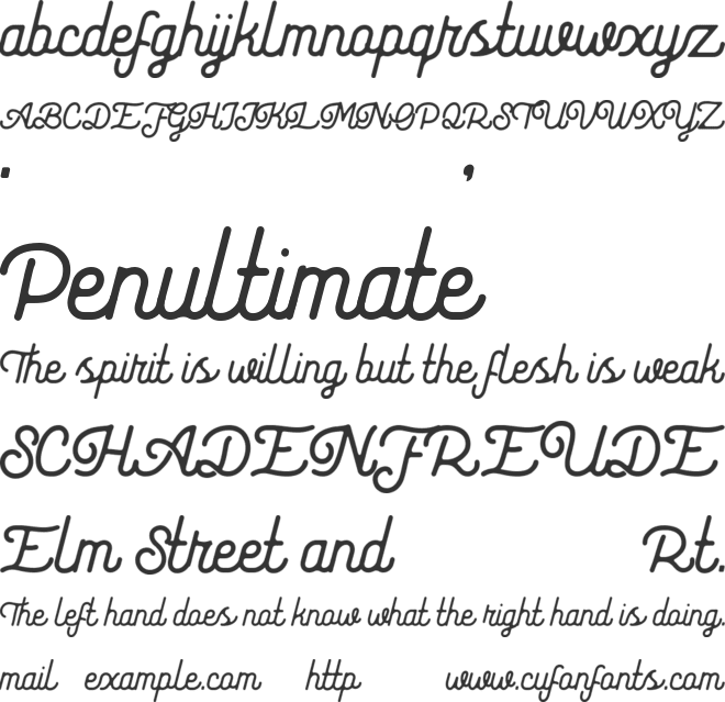 Heritage Bestie font preview
