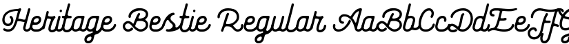 Heritage Bestie Regular font