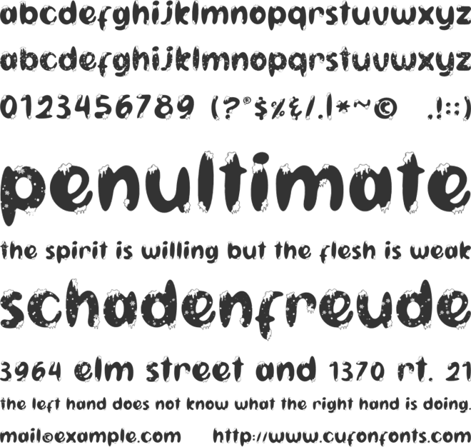 Starlight font preview