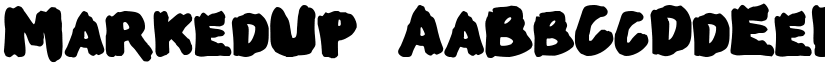 MarkedUp font