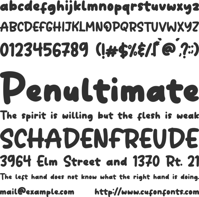Tropical Drink font preview
