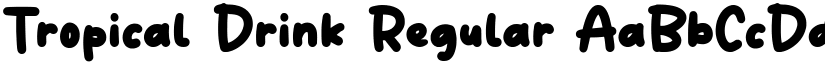 Tropical Drink Regular font