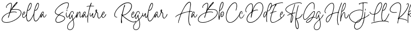 Bella Signature Regular font