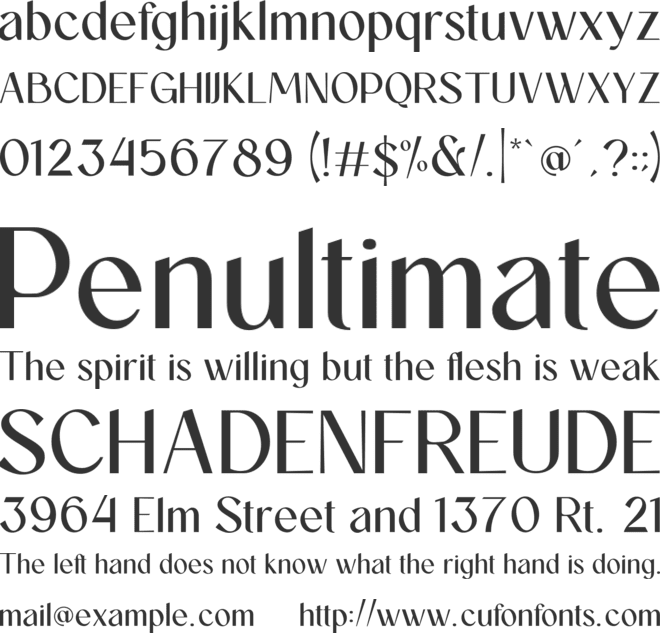 Mossion font preview