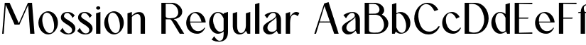 Mossion Regular font