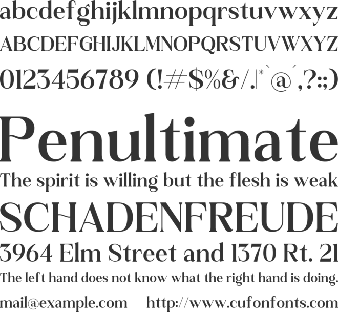 Rilenda font preview